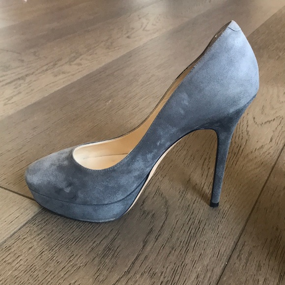 Jimmy Choo Shoes - Grey Suede Jimmy Choo Pumps !